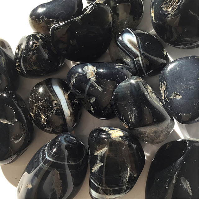 Black Chalcedony Natural Stone  Black Onyx Beads Natural Stone - Natural  Black Green - Aliexpress